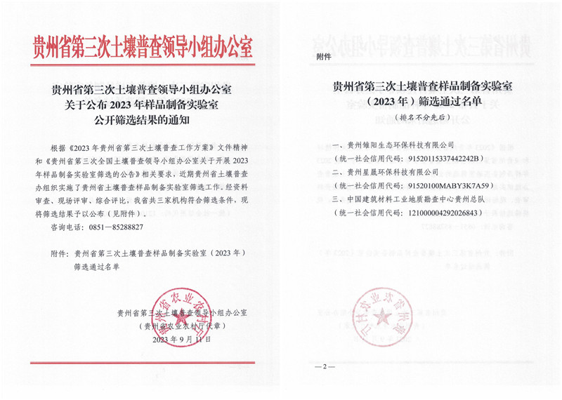 关于公布2023年样品制备实验室公开筛选结果的通知20230911_第1页.jpg 关于公布2023年样品制备实验室公开筛选结果的通知20230911_第1页.jpg